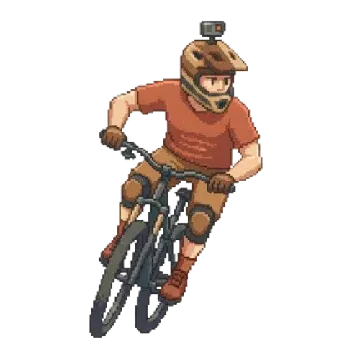 Mountain biker